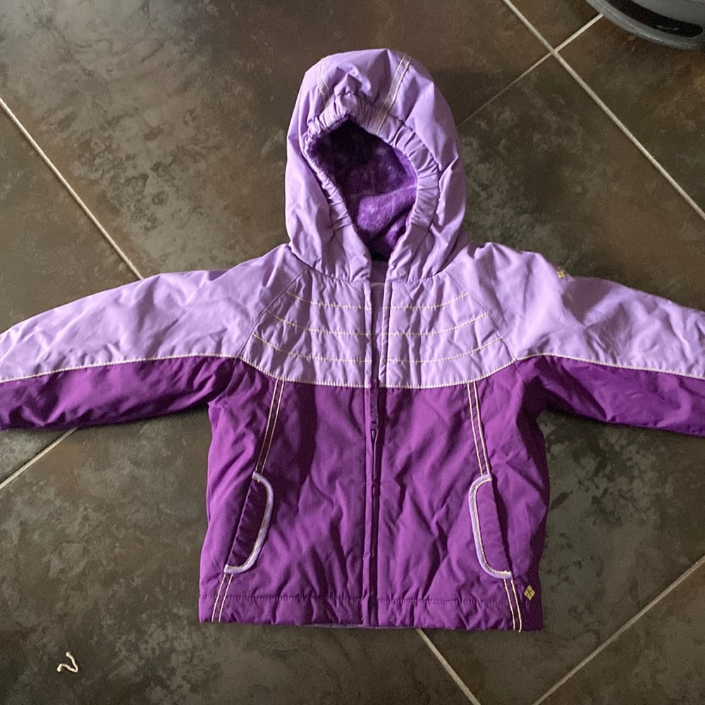 Columbia 3T purple coat - fleece lined